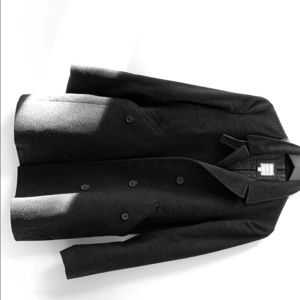 Billy Reid gray, wool pea coat